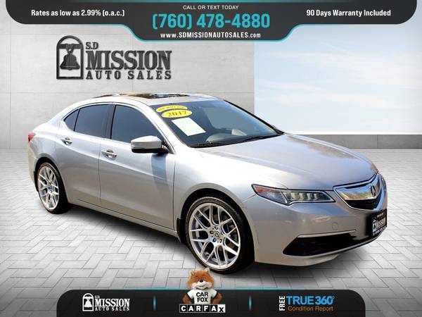2017 Acura TLX wTechnology Pkg FOR ONLY 388/mo! for sale in Vista, CA