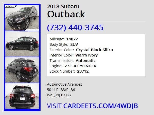 2018 Subaru Outback, Crystal Black Silica - cars & trucks - by... for sale in Wall, NJ – photo 22