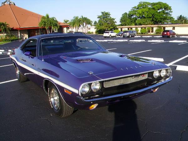1970 DODGE CHALLENGER RT PLUM CRAZY. FACT AC, FULL RESTORED, #'S... for sale in Lake Worth, FL