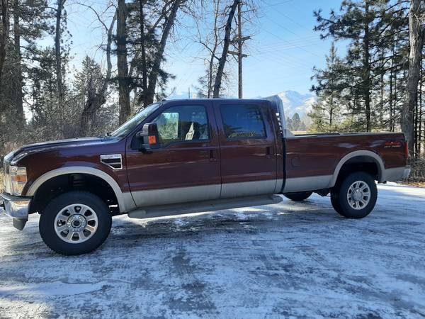2008 Ford F350 King Ranch Crew 6 4 Diesel with full Delete and Tune for sale in victor, MT