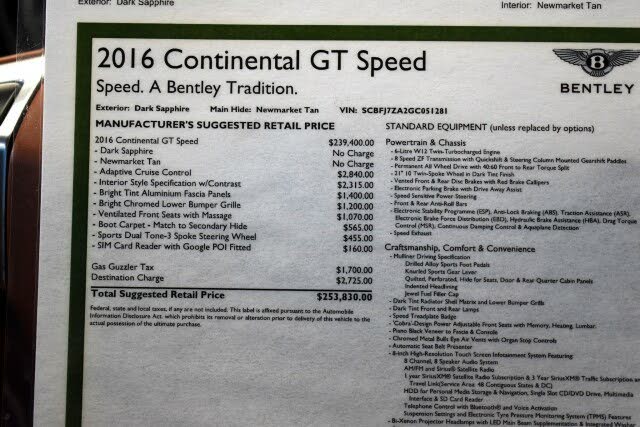2016 Bentley Continental GT Speed AWD for sale in Buffalo Grove, IL – photo 38