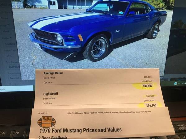 1970 Ford Mustang FASTBACK, Matching Numbers! for sale in Lowell, MA – photo 24