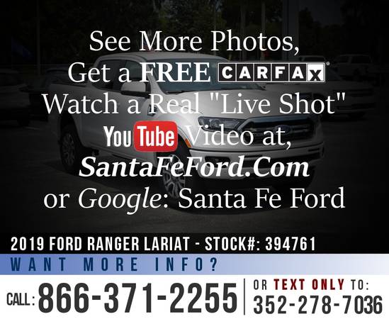 *** 2019 Ford Ranger Lariat *** SAVE Over $4,000 off MSRP! for sale in Alachua, FL – photo 24