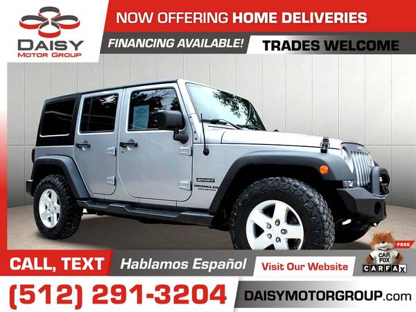 2014 Jeep Wrangler Unlimited 4WDSport 4 WDSport 4-WDSport for only for sale in Round Rock, TX – photo 4