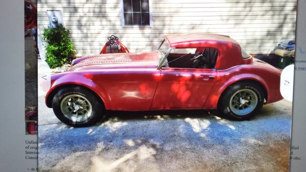 1962 Austin Healey - cars & trucks - by owner - vehicle automotive... for sale in Hickory, GA – photo 4
