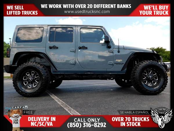 335/mo - 2014 Jeep Wrangler Unlimited Sahara 4x4SUV FOR ONLY - cars for sale in KERNERSVILLE, NC – photo 3