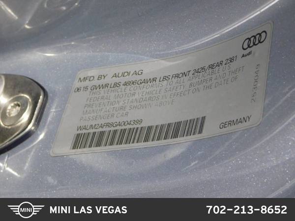 2016 Audi A5 Premium Plus AWD All Wheel Drive SKU:GA004399 for sale in Las Vegas, NV – photo 24
