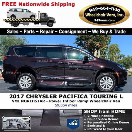 2017 Chrysler Pacifica Touring Plus Wheelchair Van VMI Northstar - -... for sale in LAGUNA HILLS, UT – photo 6