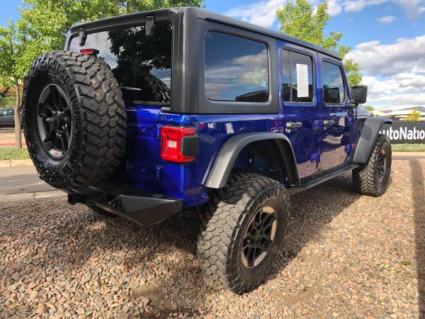 Lifted 2018 JL Jeep Wrangler Unlimited Rubicon 4WD turbo only 9k miles for sale in Denver , CO – photo 2