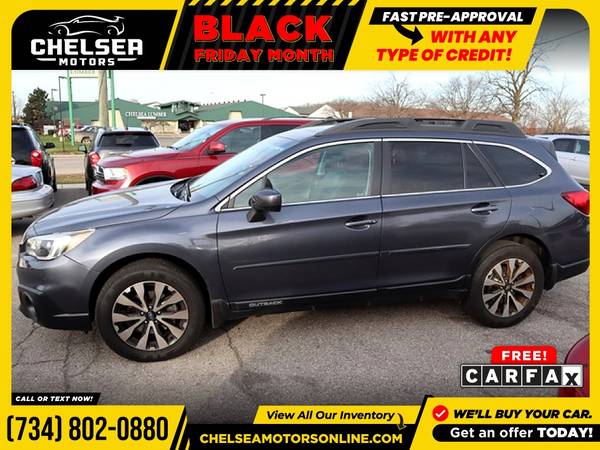 $302/mo - 2015 Subaru Outback 3.6R Limited AWD Wagon - Easy... for sale in Chelsea, MI – photo 3