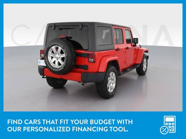 2016 Jeep Wrangler Unlimited Sahara Sport Utility 4D suv Red for sale in Westport, NY – photo 8