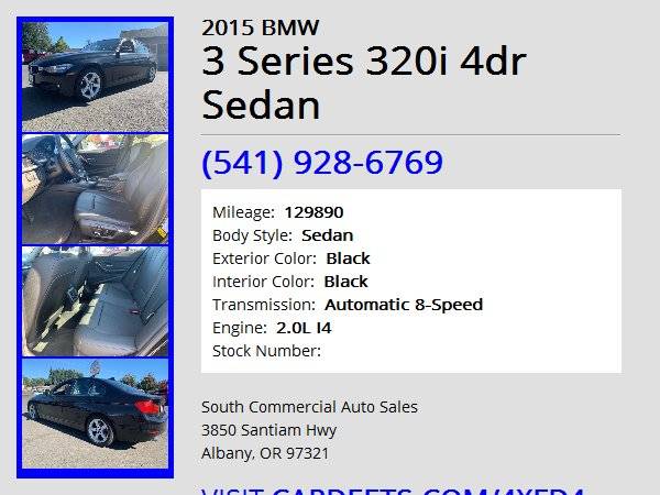 2015 BMW 3 Series 320i 4dr Sedan - cars & trucks - by dealer -... for sale in Albany, OR – photo 9