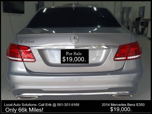2014 Mercedes Benz E350-66k Miles, Runs Great, Cold A/C! - cars & for sale in Boca Raton, FL – photo 2