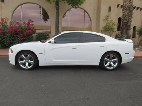 2013 Dodge Charger R/T Road/Track sedan White - cars & trucks - by... for sale in Tucson, AZ – photo 2