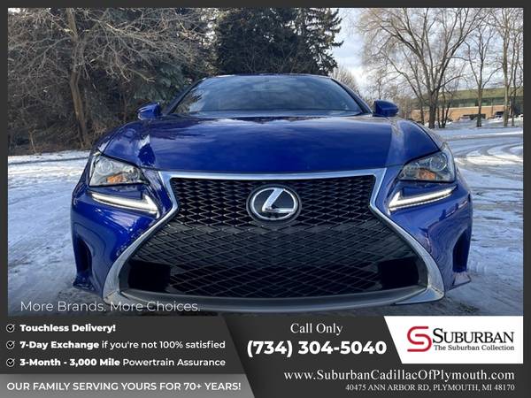 751/mo - 2016 Lexus RC 200t 200 t 200-t - - by dealer for sale in Plymouth, MI – photo 9