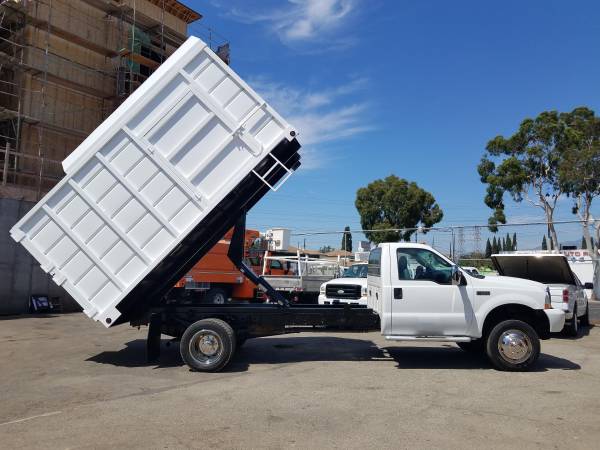 2004 FORD F550, CHIPPER DUMP TRUCK, 14FT BED, 4X4, I FINANCE for sale in Rosemead, CA – photo 3