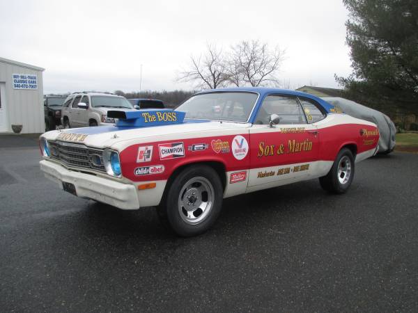 1975 Plymouth Duster Sox & Martin Tribute PRO200 Barn Find Condition!! for sale in Madison, PA