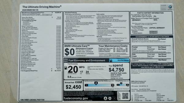 2020 BMW M2 CS - - by dealer - vehicle automotive sale for sale in Mesa, AZ – photo 10