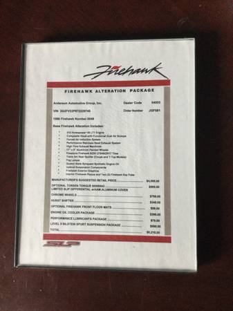 1996 Firebird Firehawk for sale in Portsmouth, VA – photo 2