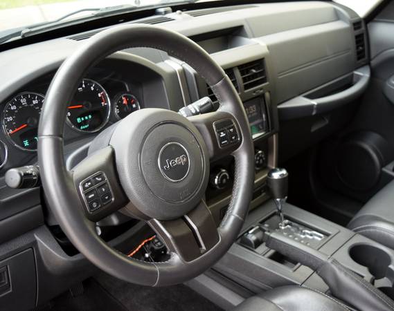 Black 2012 Jeep Liberty Latitude - V6 4x4 - Black Leather - 95k... for sale in Raleigh, NC – photo 7