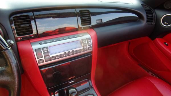 2005 Lexus SC430 Pebble Beach 67k miles! warranty black/red nav for sale in Escondido, CA – photo 7