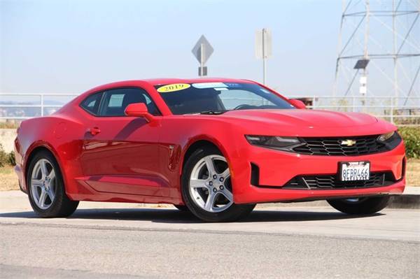 2019 Chevy Chevrolet Camaro 1LT coupe Red Hot for sale in Redwood City, CA – photo 2