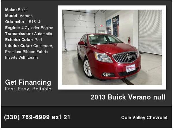 2013 Buick Verano - - by dealer - vehicle automotive for sale in Newton Falls, OH