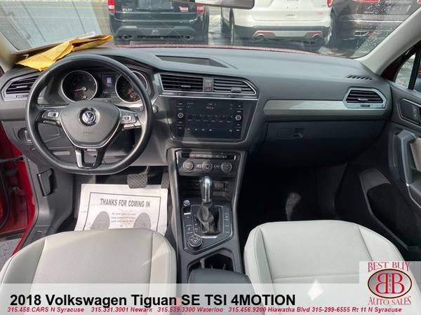2018 VOLKSWAGEN TIGUAN SE TSI 4MOTION EVERYONE APPROVED - cars & for sale in NEWARK, NY – photo 8