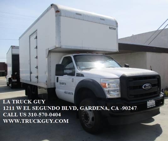 2012 FORD F550 F-550 3 TON MOVING GRIP BOX TRUCK WITH LARGE LIFTGATE for sale in Gardena, CA