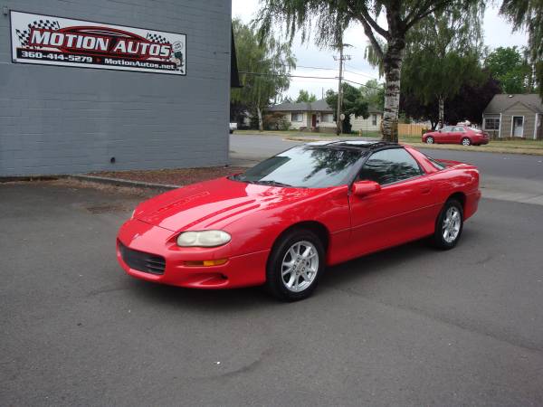 2001 CHEVROLET CAMARO T-TOP BRIGHT RED V6 AUTO ALLOYS !!!!! for sale in LONGVIEW WA 98632, OR – photo 5