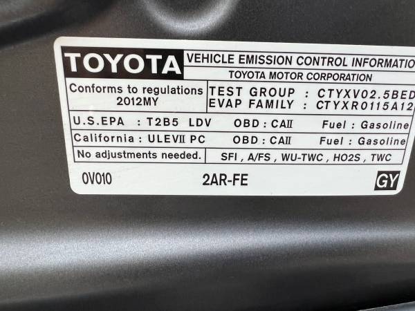 2012 Toyota Camry LE - - by dealer - vehicle for sale in McVille ND, ND – photo 20
