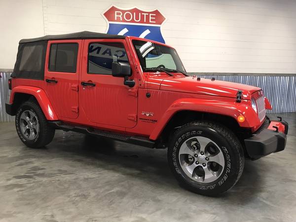 2018 JEEP WRANGLER JK UNLIMITED SAHARA! 4X4!! CLEAN CARFAX!! 1 OWNER!! for sale in Norman, TX