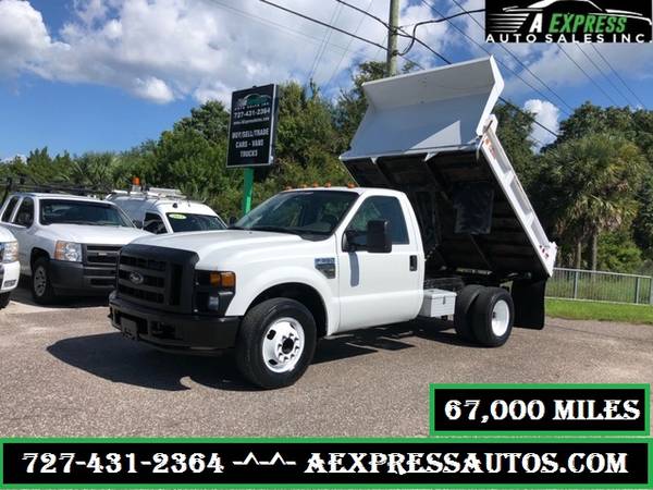 2008 FORD F350 V8 5.4L DUMP TRUCK WITH ONLY 67,000 MILES VERY CLEAN for sale in TARPON SPRINGS, FL 34689, FL