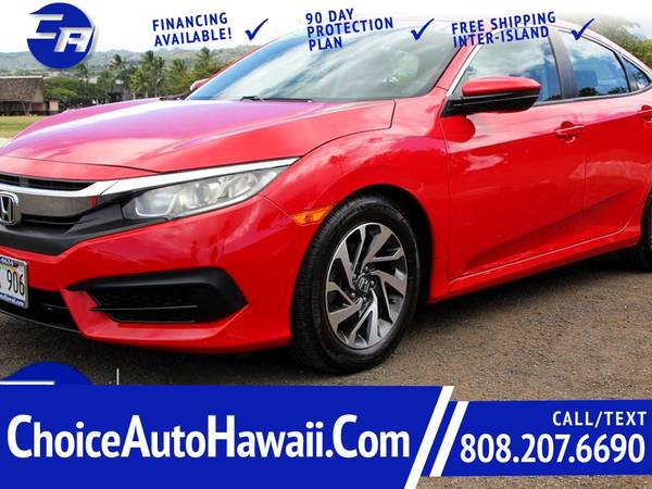 2016 Honda Civic YOU are Approved! New Markdowns! - cars & for sale in Honolulu, HI