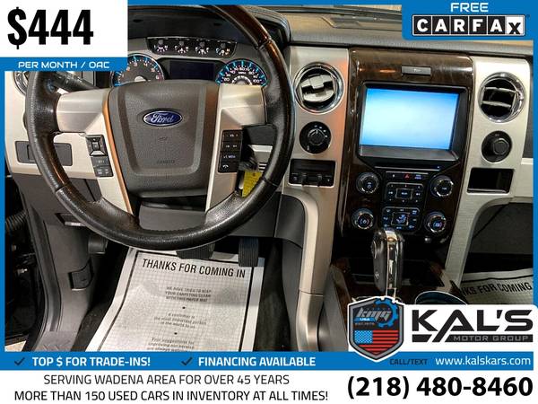 444/mo - 2013 Ford F150 F 150 F-150 Platinum 4x4SuperCrew Styleside for sale in Wadena, MN – photo 13