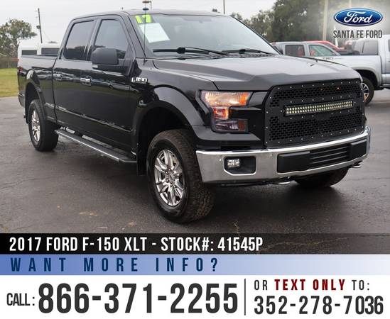 2017 FORD F150 XLT Backup Camera - Touchscreen - Bed Liner for sale in Alachua, GA