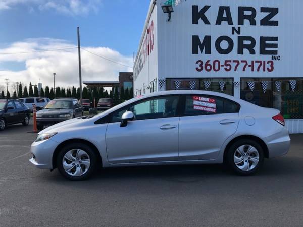 2013 Honda Civic 4dr LX 4Cyl Auto 123,000 Miles PW PDL Air Super... for sale in Longview, OR – photo 3