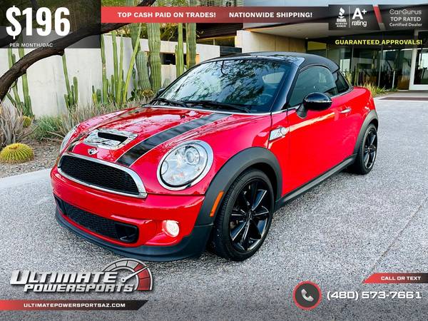 196/mo - 2015 Mini Cooper Coupe S GUARANTEED APPROVAL - cars & for sale in Scottsdale, AZ – photo 5