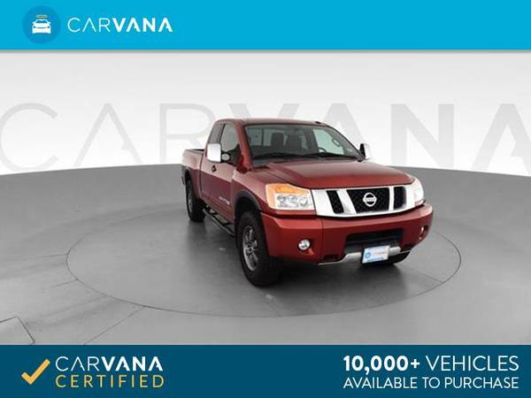 2015 Nissan Titan King Cab PRO-4X Pickup 4D 6 1/2 ft pickup Red - for sale in Indianapolis, IN
