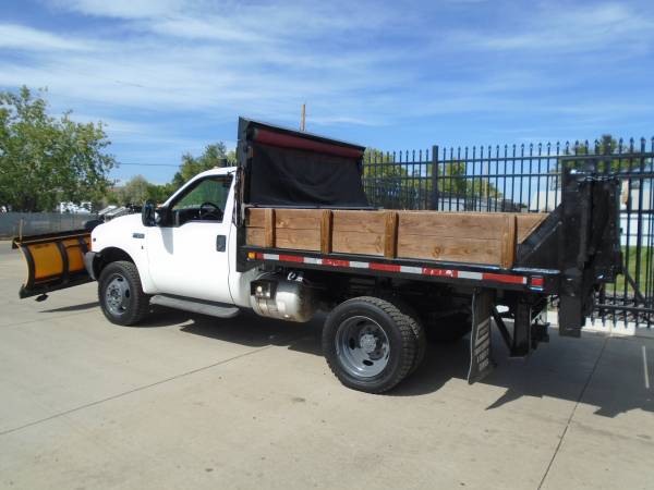 2001 Ford F450 9' Landscape Dump Truck w/ Plow (4x4) 81k Miles for sale in Dupont, CO – photo 7