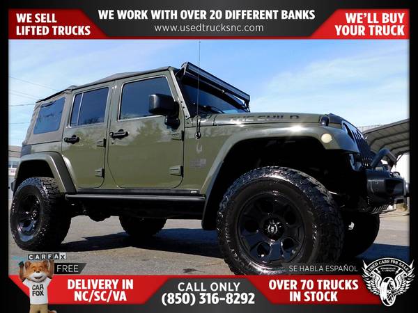 502/mo - 2015 Jeep Wrangler Unlimited Rubicon Hard Rock 4x4SUV FOR for sale in KERNERSVILLE, SC – photo 2