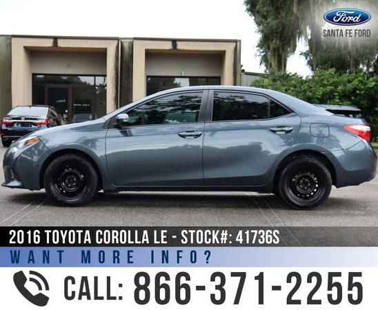 2016 Toyota Corolla LE Bluetooth - Touch Screen - Under for sale in Alachua, FL – photo 4
