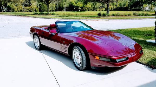 1993 corvette ruby ragtop 40th anniversary edition for sale in Parrish, FL