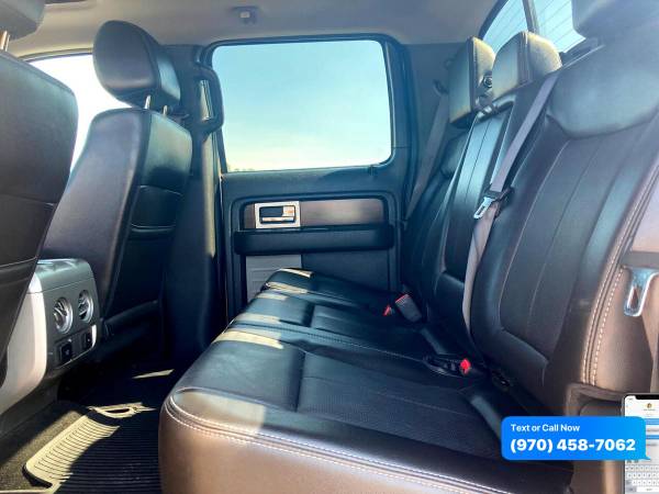2013 Ford F-150 F150 F 150 4WD SuperCrew 145 Lariat - CALL/TEXT... for sale in Sterling, CO – photo 19