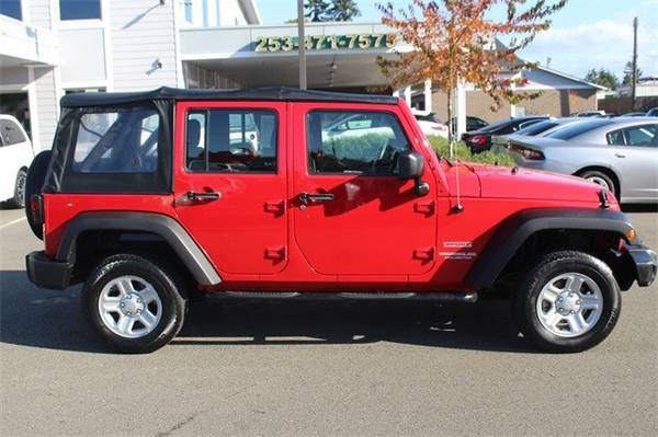 2011 Jeep Wrangler 4x4 4WD Unlimited Sport SUV - cars & trucks - by... for sale in Tacoma, WA – photo 2