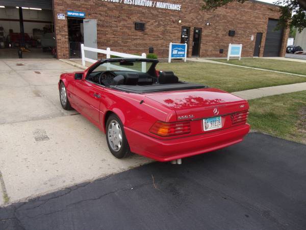 1993 Mercedes Benz 600 SL V-12 CONVERTIBLE Red with Black Interior for sale in West Chicago, IL – photo 20
