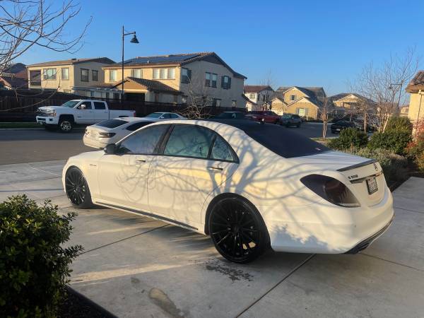 2014 Mercedes S550 Wrapped with 22 Staggered Rims for sale in Lathrop, CA – photo 9
