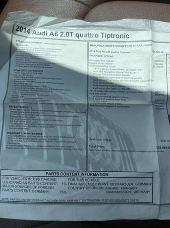 2014 Audi A6 Quattro Premium Plus - - by dealer for sale in Orlando, FL – photo 18