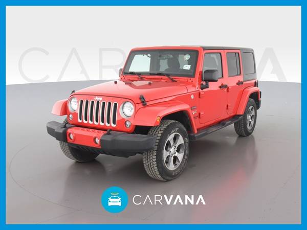 2016 Jeep Wrangler Unlimited Sahara Sport Utility 4D suv Red for sale in El Paso, TX