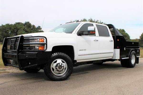 2016 CHEVY SILVERADO FLATBED 3500 6.6L DURMAX 4X4 1 OWNER LTZ PACKAGE! for sale in Temple, ND